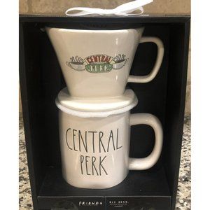 Rae Dunn Friends Central Perk Coffee Drip & Mug Set Brand New Artisan Collection